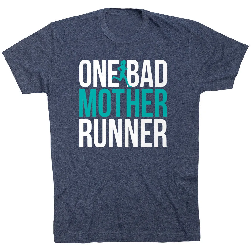 Running Short Sleeve T-Shirt - One Bad Mother Runner (Bold) 11 Running Short Sleeve T-Shirt - One Bad Mother Runner (Bold) - Image 9