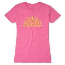 Women's Everyday Runners Tee - Live In The RunShine -goneforarun Sales 2023 tr 40814 HOTPINK