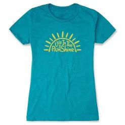 Women's Everyday Runners Tee - Live In The RunShine -goneforarun Sales 2023 tr 40814 TEAL