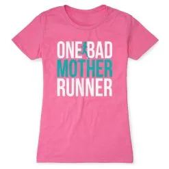Women's Everyday Runners Tee - One Bad Mother Runner (Bold) -goneforarun Sales 2023 tr 40815 HOTPINK