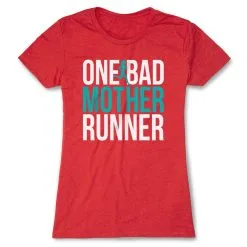 Women's Everyday Runners Tee - One Bad Mother Runner (Bold) -goneforarun Sales 2023 tr 40815 RED