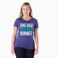 Women's Everyday Runners Tee - One Bad Mother Runner (Bold) -goneforarun Sales 2023 tr 40815 STORMINDIGO MODEL