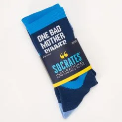 Socrates® Mid-Calf Socks - One Bad Mother Runner -goneforarun Sales 2023 tr 40869 PACKAGE