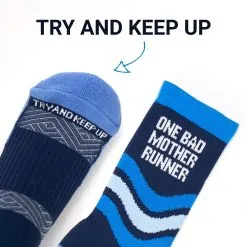 Socrates® Mid-Calf Socks - One Bad Mother Runner -goneforarun Sales 2023 tr 40869 TOE