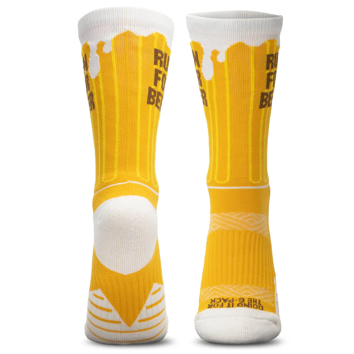 Socrates® Mid-Calf Socks - Run For Beer 4 Socrates® Mid-Calf Socks - Run For Beer - Image 2