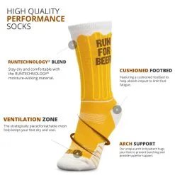Socrates® Mid-Calf Socks - Run For Beer 7 Socrates® Mid-Calf Socks - Run For Beer -goneforarun Sales 2023 tr 40873 DETAILS
