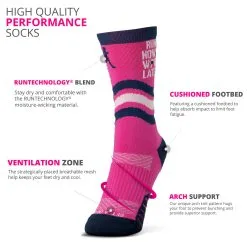 Socrates® Mid-Calf Socks - Run Now Wine Later -goneforarun Sales 2023 tr 40876 DETAILED