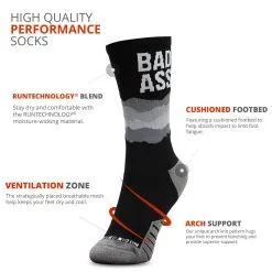 Socrates® Mid-Calf Socks - Bad Ass -goneforarun Sales 2023 tr 40878 DETAILS