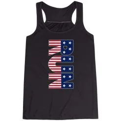 Flowy Racerback Tank Top - Patriotic Run -goneforarun Sales 2023 tr 40990 BLACK MAIN