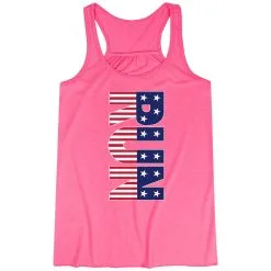 Flowy Racerback Tank Top - Patriotic Run -goneforarun Sales 2023 tr 40990 PINK MAIN