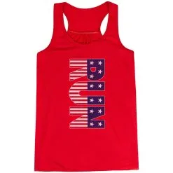 Flowy Racerback Tank Top - Patriotic Run -goneforarun Sales 2023 tr 40990 RED MAIN
