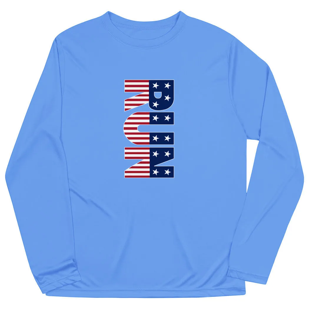 Men's Running Long Sleeve Tech Tee - Patriotic Run 9 Men's Running Long Sleeve Tech Tee - Patriotic Run - Image 7