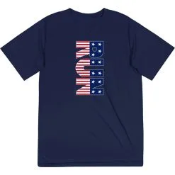 Men's Running Short Sleeve Tech Tee - Patriotic Run 17 Men's Running Short Sleeve Tech Tee - Patriotic Run -goneforarun Sales 2023 tr 40992 NAVY FLAT