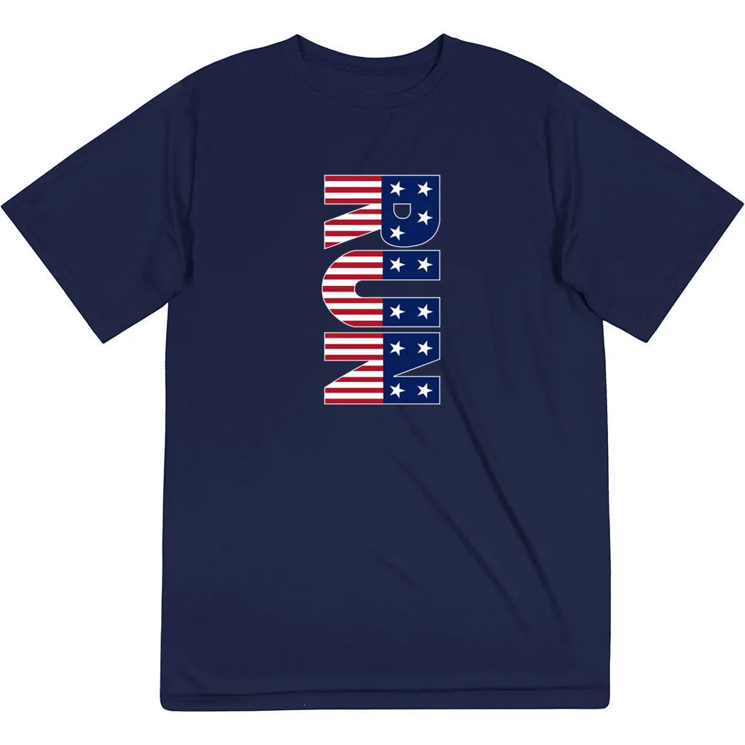 Men's Running Short Sleeve Tech Tee - Patriotic Run 9 Men's Running Short Sleeve Tech Tee - Patriotic Run - Image 7