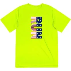Men's Running Short Sleeve Tech Tee - Patriotic Run 18 Men's Running Short Sleeve Tech Tee - Patriotic Run -goneforarun Sales 2023 tr 40992 SAFETYYELLOW FLAT