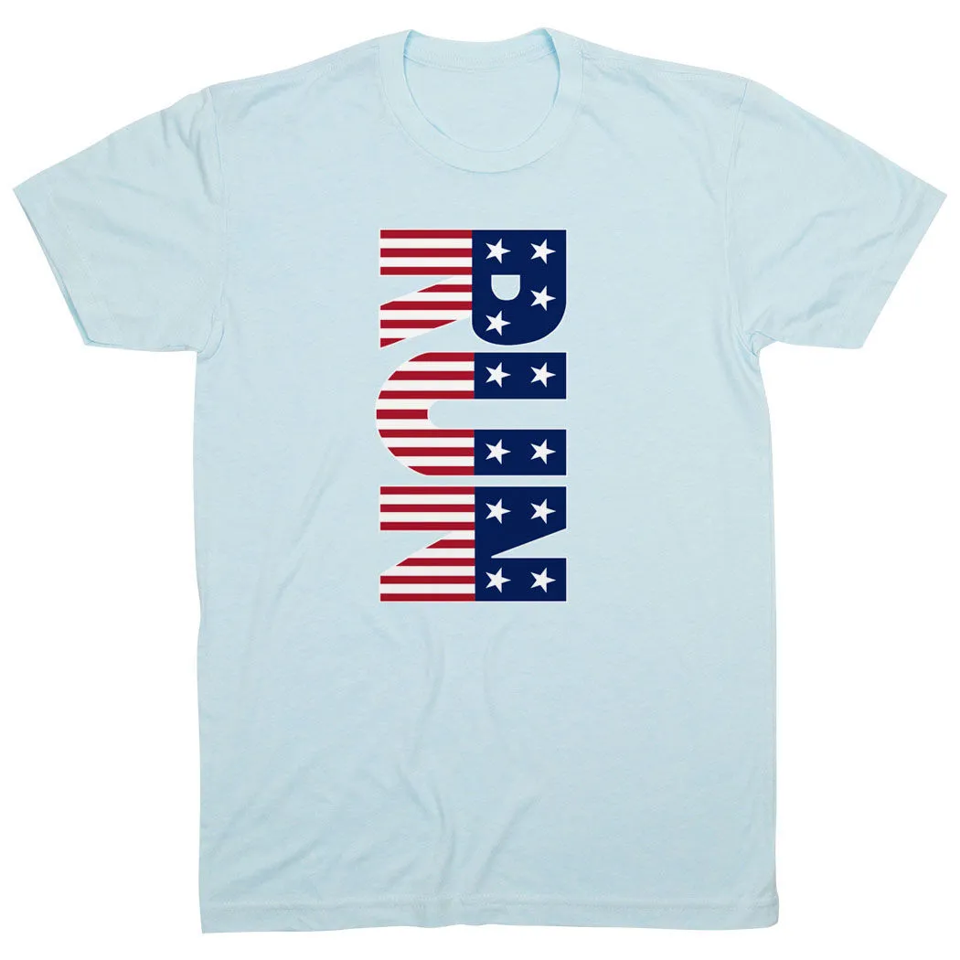 Running Short Sleeve T-Shirt - Patriotic Run 11 Running Short Sleeve T-Shirt - Patriotic Run - Image 9