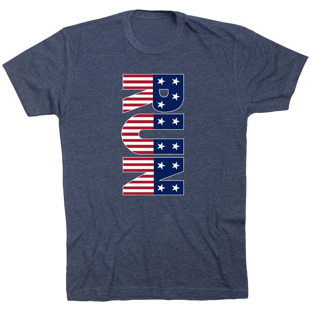 Running Short Sleeve T-Shirt - Patriotic Run 13 Running Short Sleeve T-Shirt - Patriotic Run - Image 11