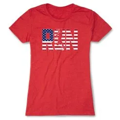 Women's Everyday Runners Tee - Run Girl USA -goneforarun Sales 2023 tr 41016 RED