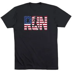 Running Short Sleeve T-Shirt - Run Girl USA 18 Running Short Sleeve T-Shirt - Run Girl USA -goneforarun Sales 2023 tr 41018 BLACK FLAT