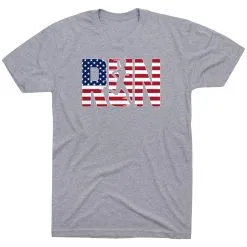 Running Short Sleeve T-Shirt - Run Girl USA 21 Running Short Sleeve T-Shirt - Run Girl USA -goneforarun Sales 2023 tr 41018 GRAY FLAT