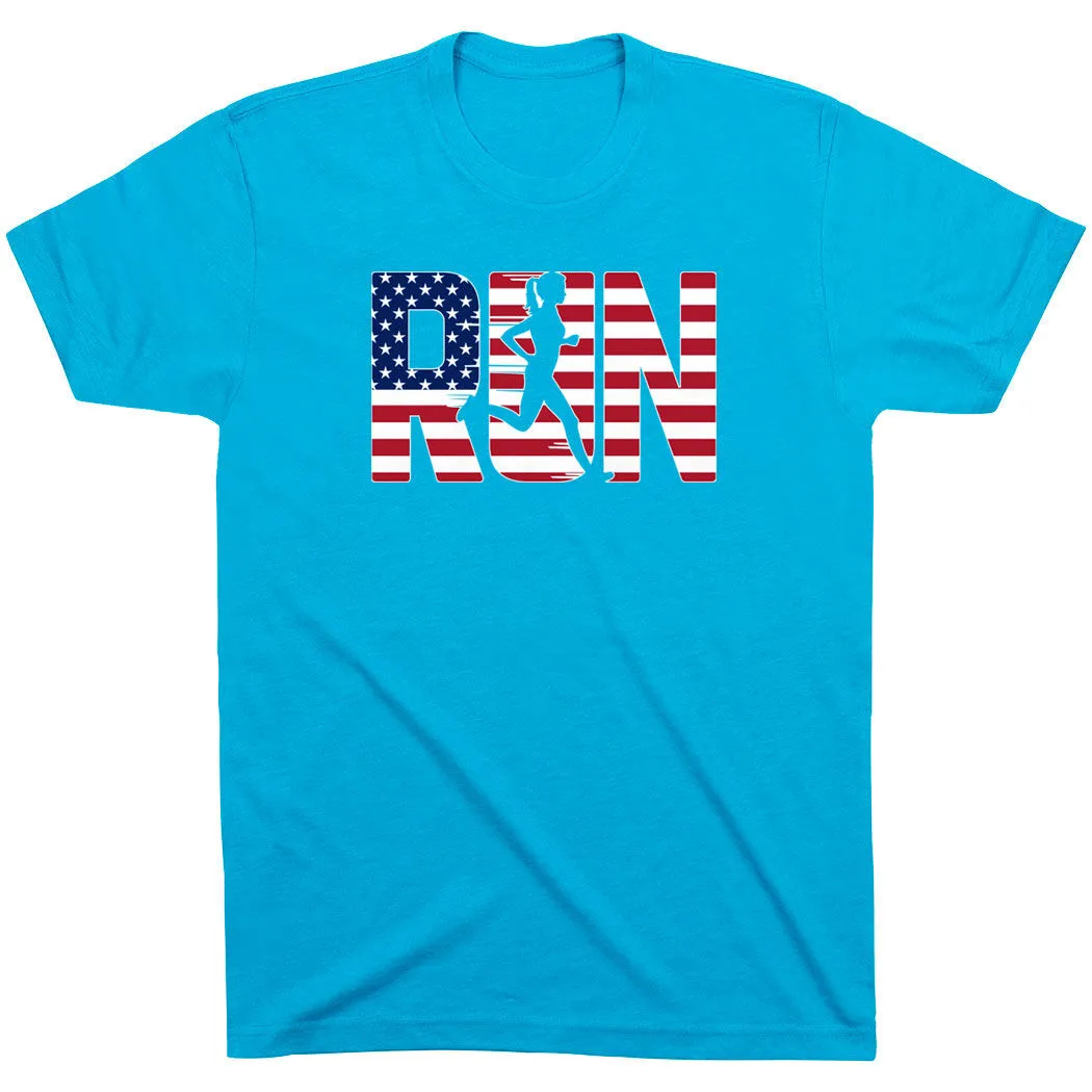 Running Short Sleeve T-Shirt - Run Girl USA 14 Running Short Sleeve T-Shirt - Run Girl USA - Image 12
