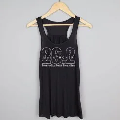 Flowy Racerback Tank Top - Marathoner 26.2 Miles -goneforarun Sales 2023 tr 41184 BLACK HANGER