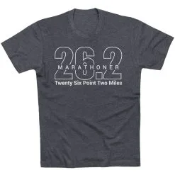 Running Short Sleeve T-Shirt - Marathoner 26.2 Miles 21 Running Short Sleeve T-Shirt - Marathoner 26.2 Miles -goneforarun Sales 2023 tr 41187 CHARCOAL FLAT