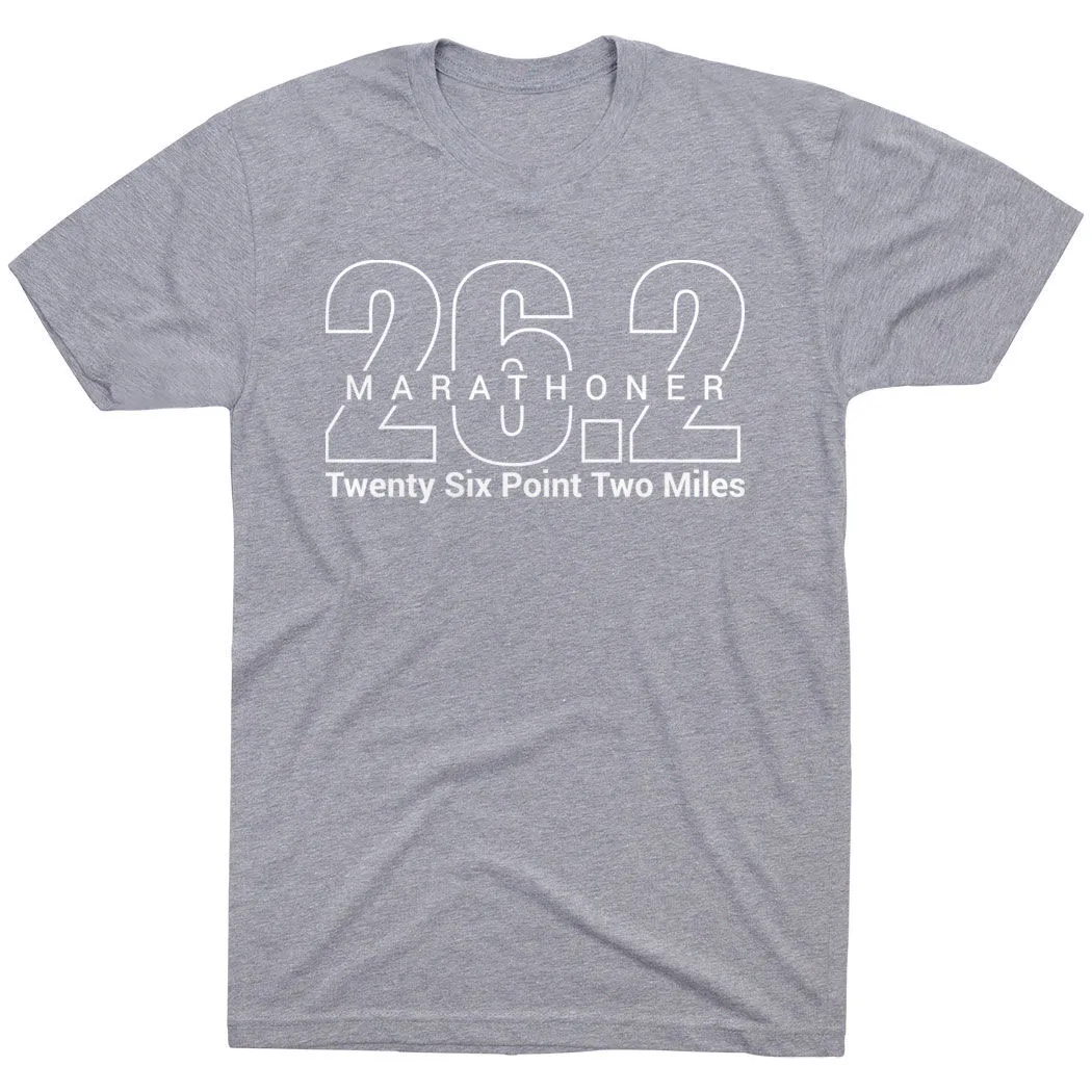 Running Short Sleeve T-Shirt - Marathoner 26.2 Miles 10 Running Short Sleeve T-Shirt - Marathoner 26.2 Miles - Image 8