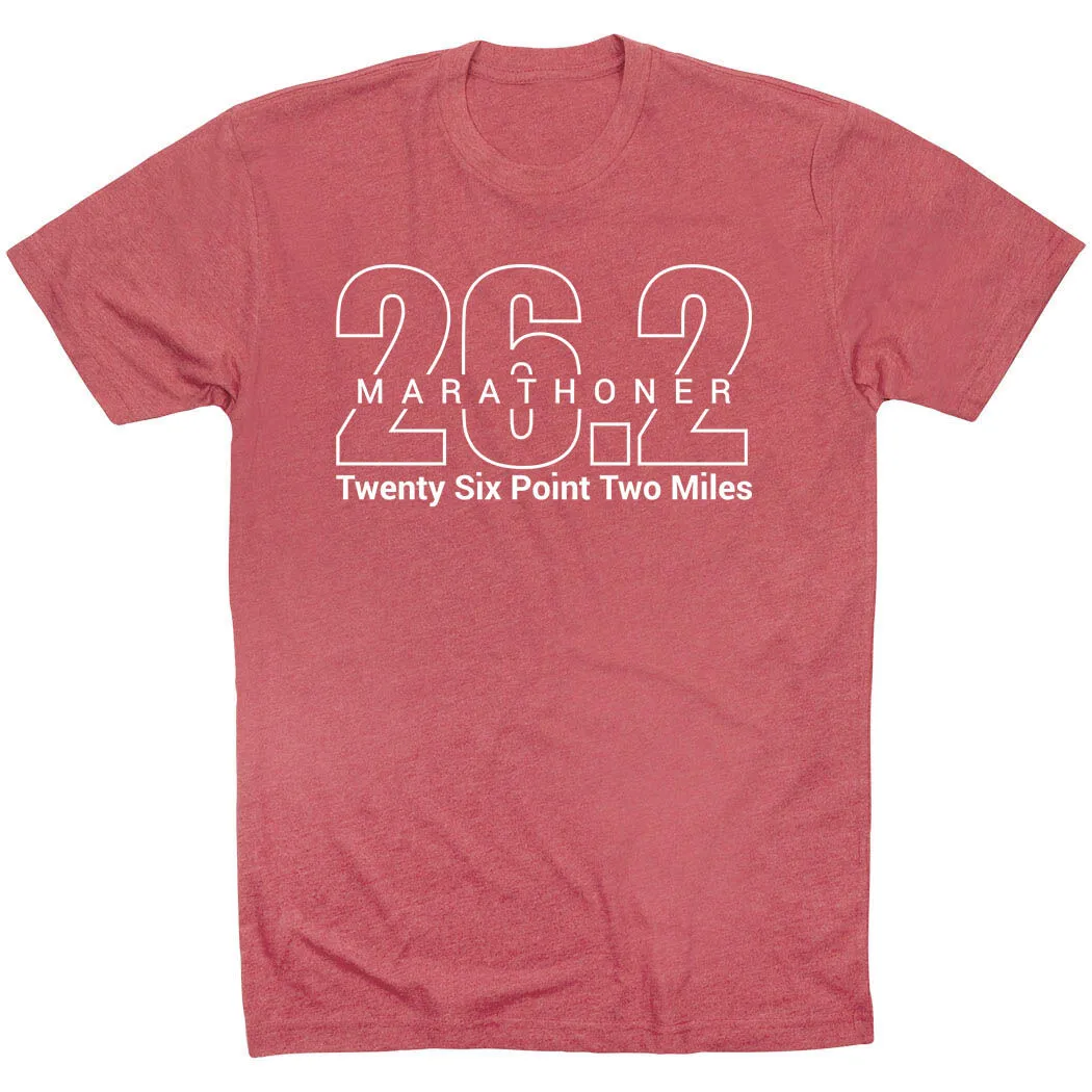 Running Short Sleeve T-Shirt - Marathoner 26.2 Miles 12 Running Short Sleeve T-Shirt - Marathoner 26.2 Miles - Image 10