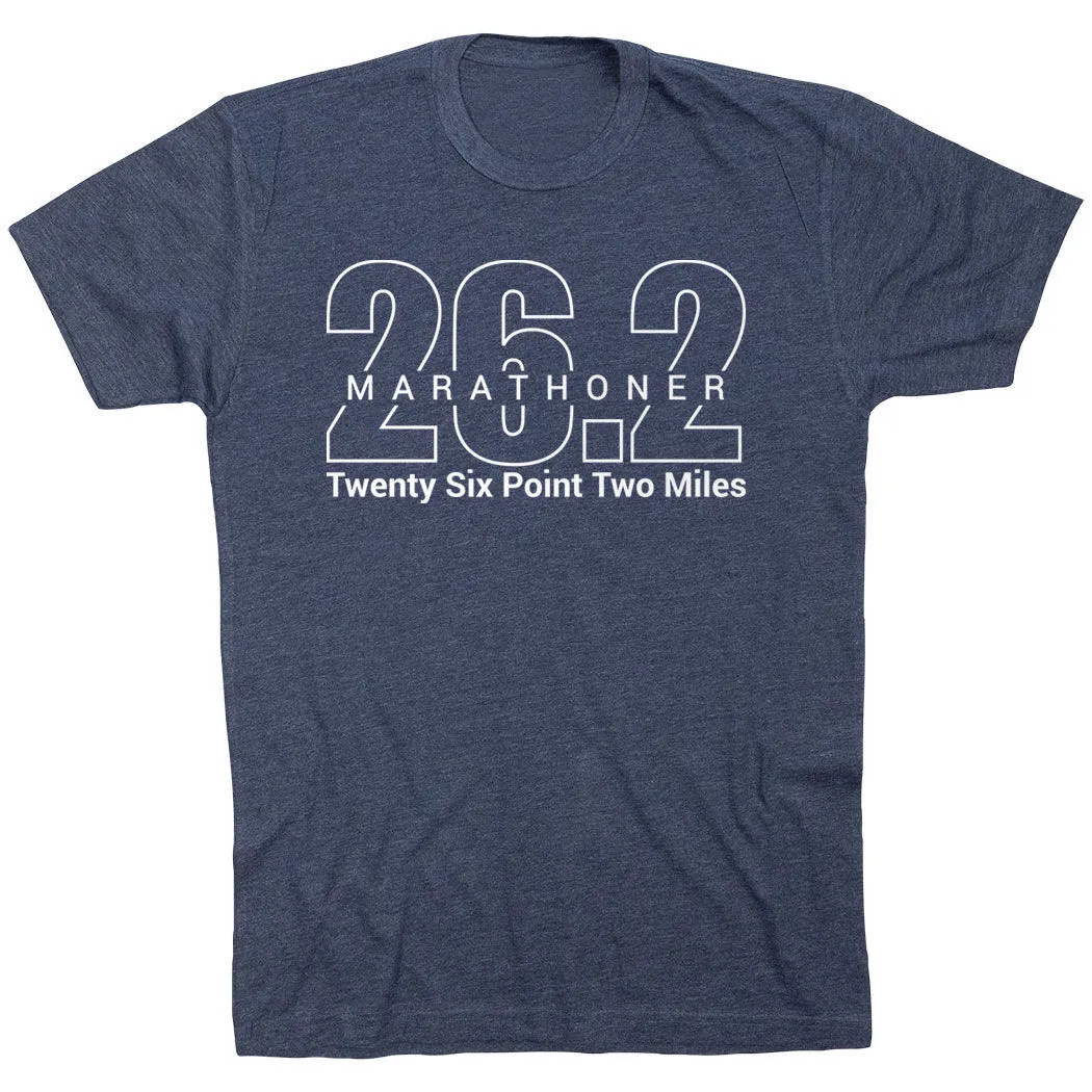 Running Short Sleeve T-Shirt - Marathoner 26.2 Miles 13 Running Short Sleeve T-Shirt - Marathoner 26.2 Miles - Image 11