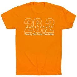 Running Short Sleeve T-Shirt - Marathoner 26.2 Miles 27 Running Short Sleeve T-Shirt - Marathoner 26.2 Miles -goneforarun Sales 2023 tr 41187 ORANGE FLAT