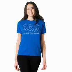 Running Short Sleeve T-Shirt - Marathoner 26.2 Miles 18 Running Short Sleeve T-Shirt - Marathoner 26.2 Miles -goneforarun Sales 2023 tr 41187 ROYAL FEMALEGFAR