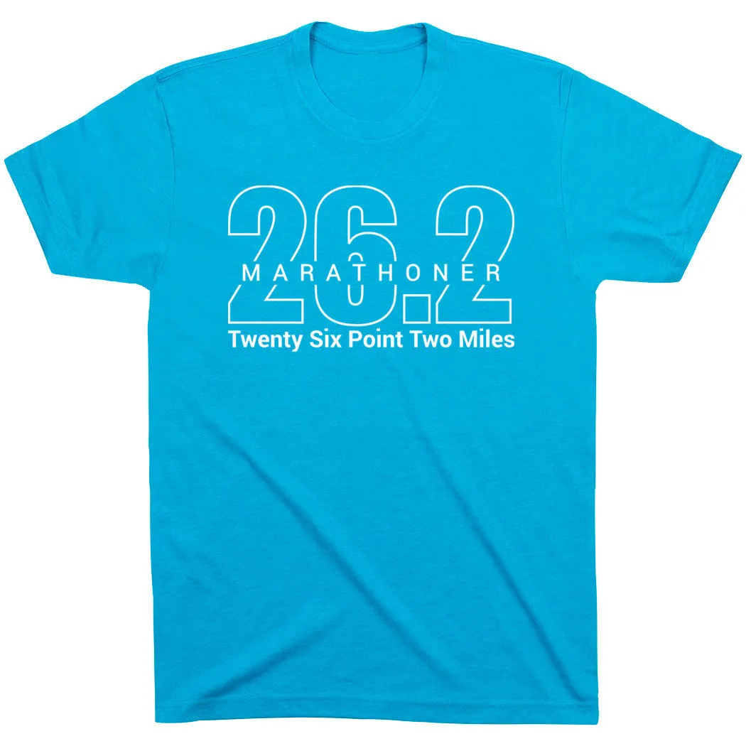 Running Short Sleeve T-Shirt - Marathoner 26.2 Miles 16 Running Short Sleeve T-Shirt - Marathoner 26.2 Miles - Image 14