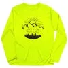 Men's Running Long Sleeve Tech Tee - Life's Short Run Long (Mountains) -goneforarun Sales 2023 tr 41253 SAFETYYELLOW FLAT