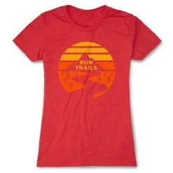 Women's Everyday Runners Tee - Run Trails Sunset 19 Women's Everyday Runners Tee - Run Trails Sunset -goneforarun Sales 2023 tr 41268 RED