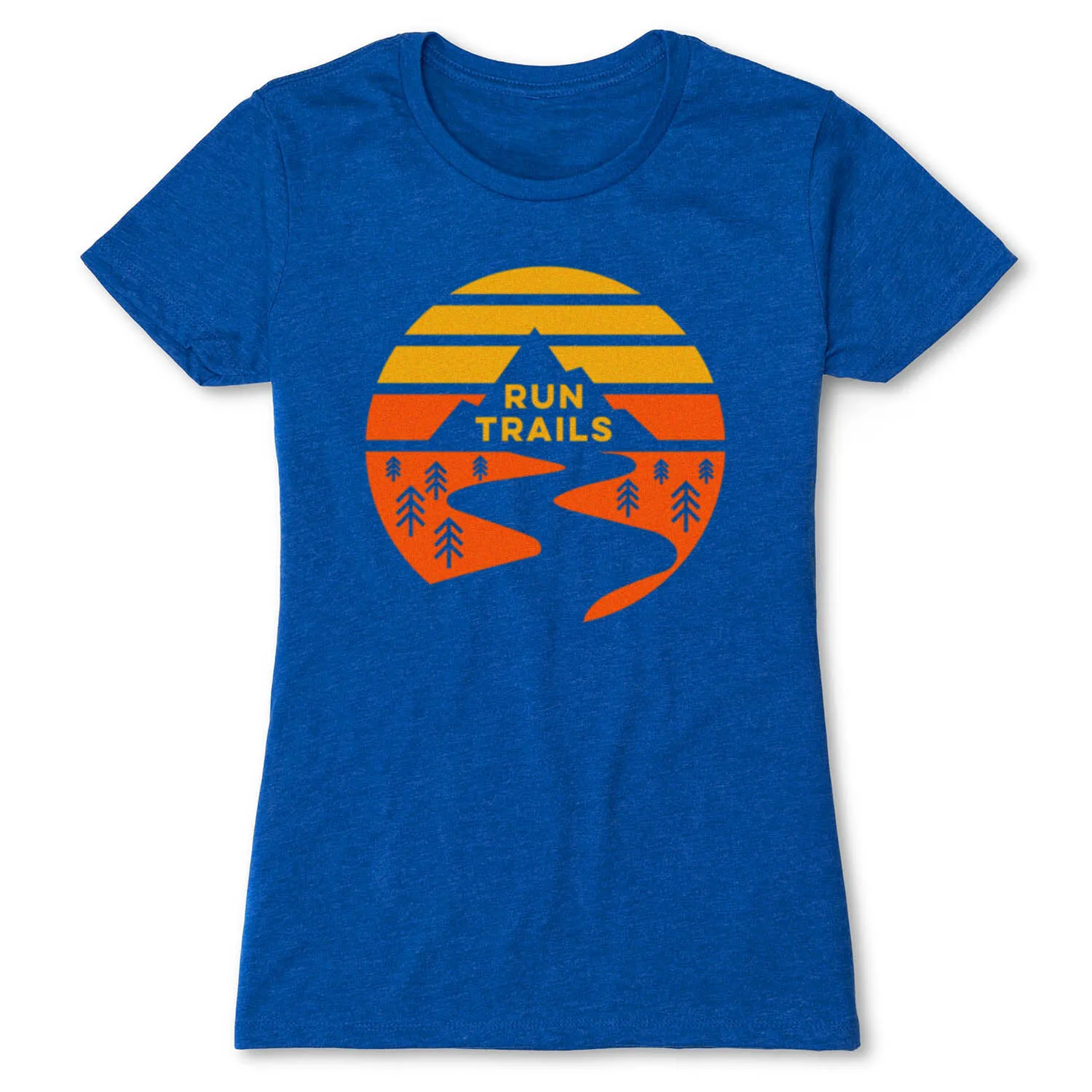 Women's Everyday Runners Tee - Run Trails Sunset 10 Women's Everyday Runners Tee - Run Trails Sunset - Image 8