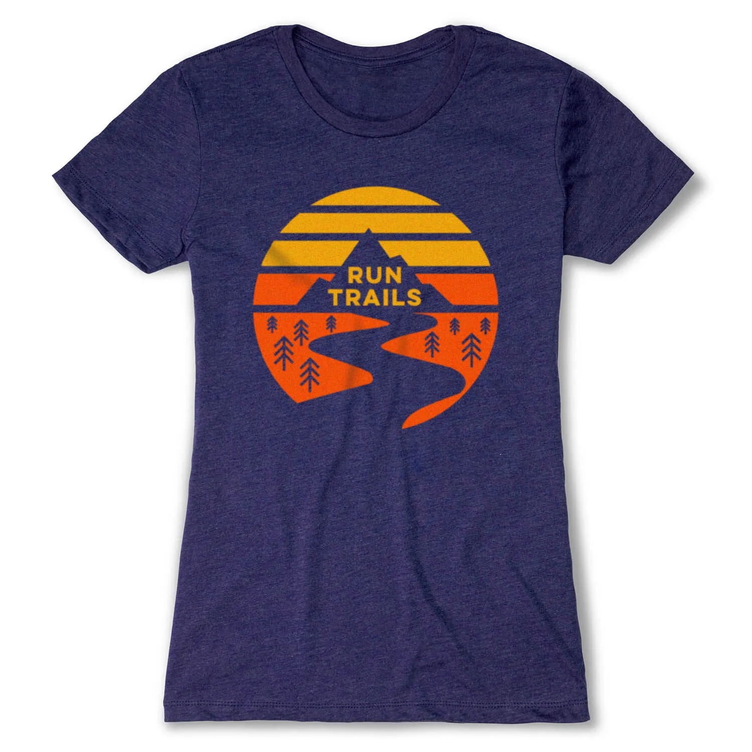 Women's Everyday Runners Tee - Run Trails Sunset 11 Women's Everyday Runners Tee - Run Trails Sunset - Image 9