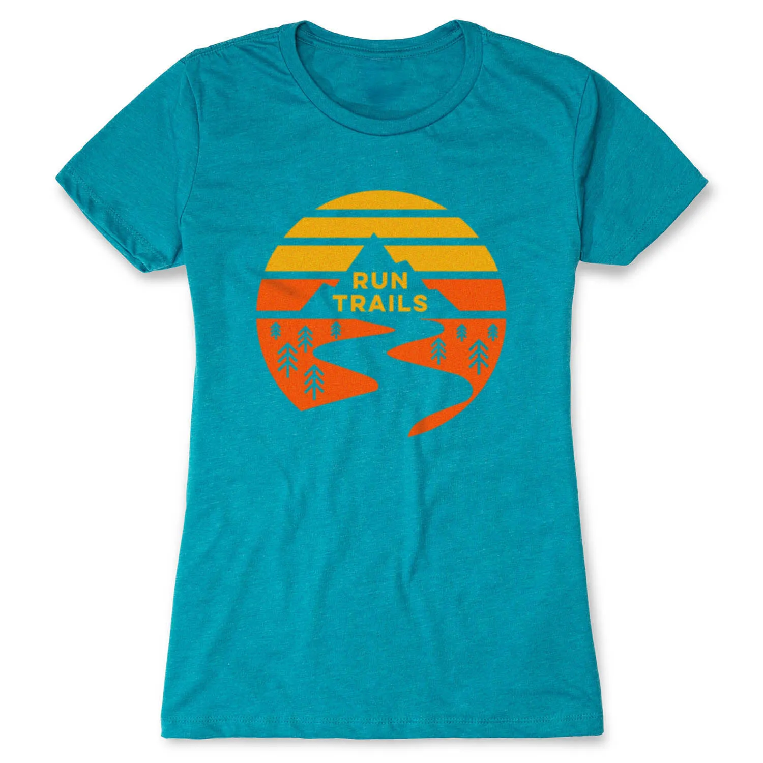 Women's Everyday Runners Tee - Run Trails Sunset 12 Women's Everyday Runners Tee - Run Trails Sunset - Image 10