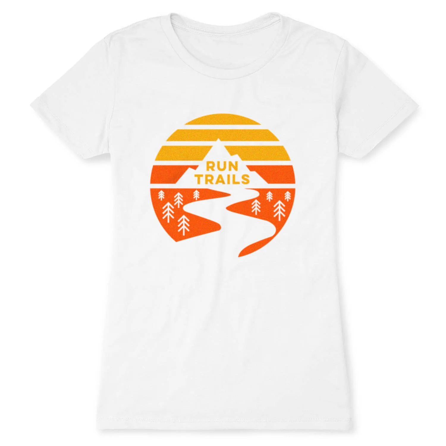 Women's Everyday Runners Tee - Run Trails Sunset 13 Women's Everyday Runners Tee - Run Trails Sunset - Image 11