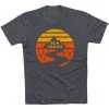 Running Short Sleeve T-Shirt - Run Trails Sunset -goneforarun Sales 2023 tr 41269 CHARCOAL FLAT