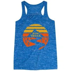 Flowy Racerback Tank Top - Run Trails Sunset -goneforarun Sales 2023 tr 41271 BLUE MAIN