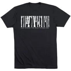 Running Short Sleeve T-Shirt - Run Where The Wild Things Are -goneforarun Sales 2023 tr 41278 BLACK FLAT