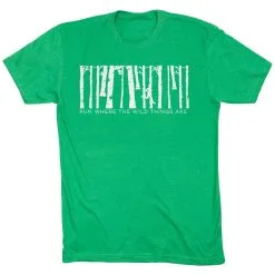 Running Short Sleeve T-Shirt - Run Where The Wild Things Are -goneforarun Sales 2023 tr 41278 GREEN FLAT