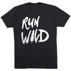 Running Short Sleeve T-Shirt - Run Wild Sketch -goneforarun Sales 2023 tr 41290 BLACK FLAT