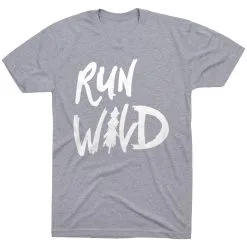 Running Short Sleeve T-Shirt - Run Wild Sketch -goneforarun Sales 2023 tr 41290 GRAY FLAT
