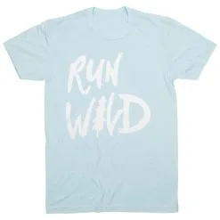 Running Short Sleeve T-Shirt - Run Wild Sketch -goneforarun Sales 2023 tr 41290 LIGHTBLUE FLAT