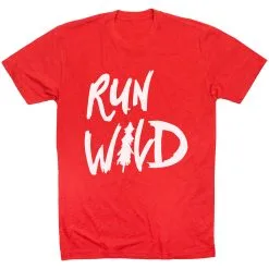 Running Short Sleeve T-Shirt - Run Wild Sketch -goneforarun Sales 2023 tr 41290 RED FLAT