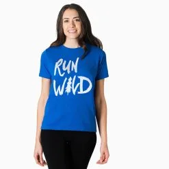 Running Short Sleeve T-Shirt - Run Wild Sketch -goneforarun Sales 2023 tr 41290 ROYAL FEMALEGFAR