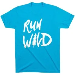 Running Short Sleeve T-Shirt - Run Wild Sketch -goneforarun Sales 2023 tr 41290 TURQUOISE FLAT