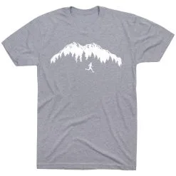Running Short Sleeve T-Shirt - Trail Runner In The Mountains (Male) -goneforarun Sales 2023 tr 41330 GRAY FLAT